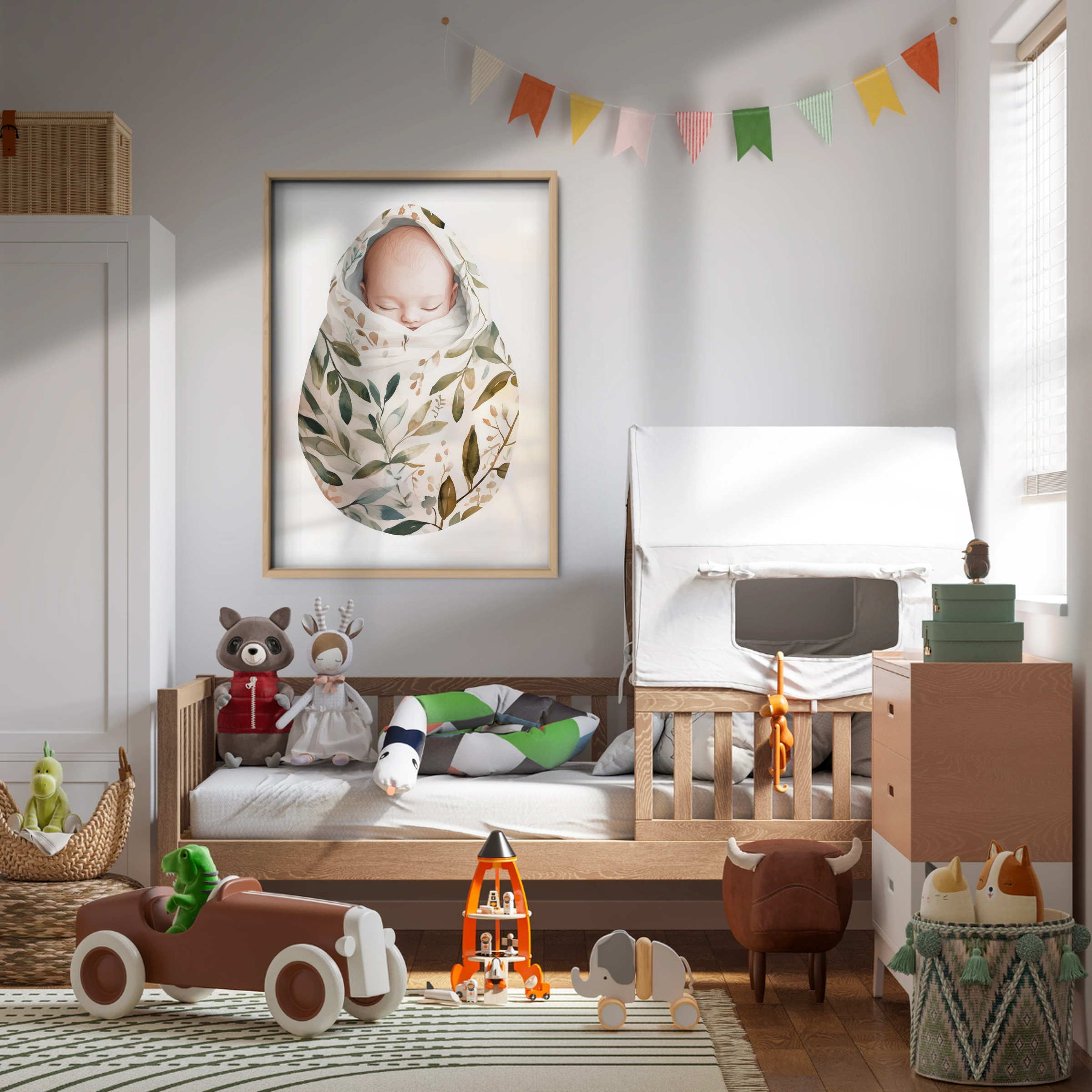 Sleeping Baby Nursery Print
