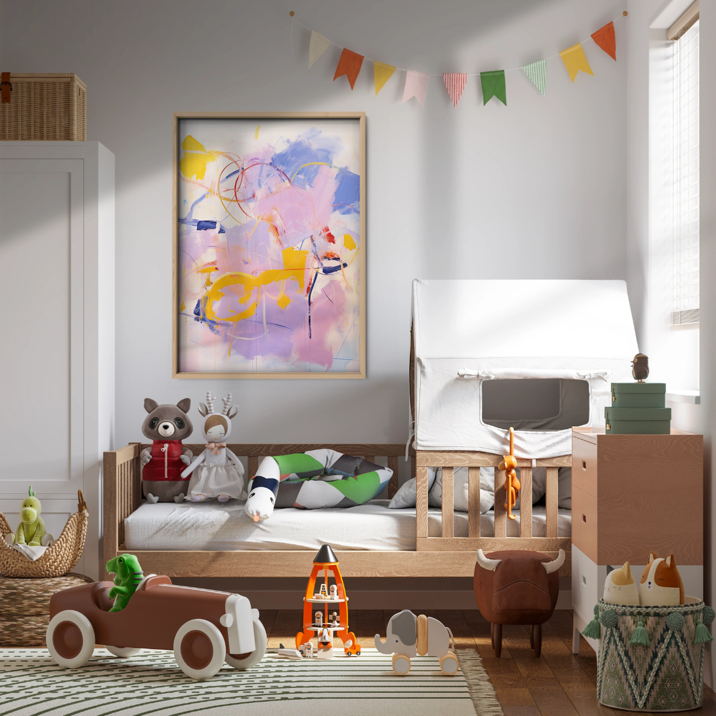 Soft Abstract Nursery Print