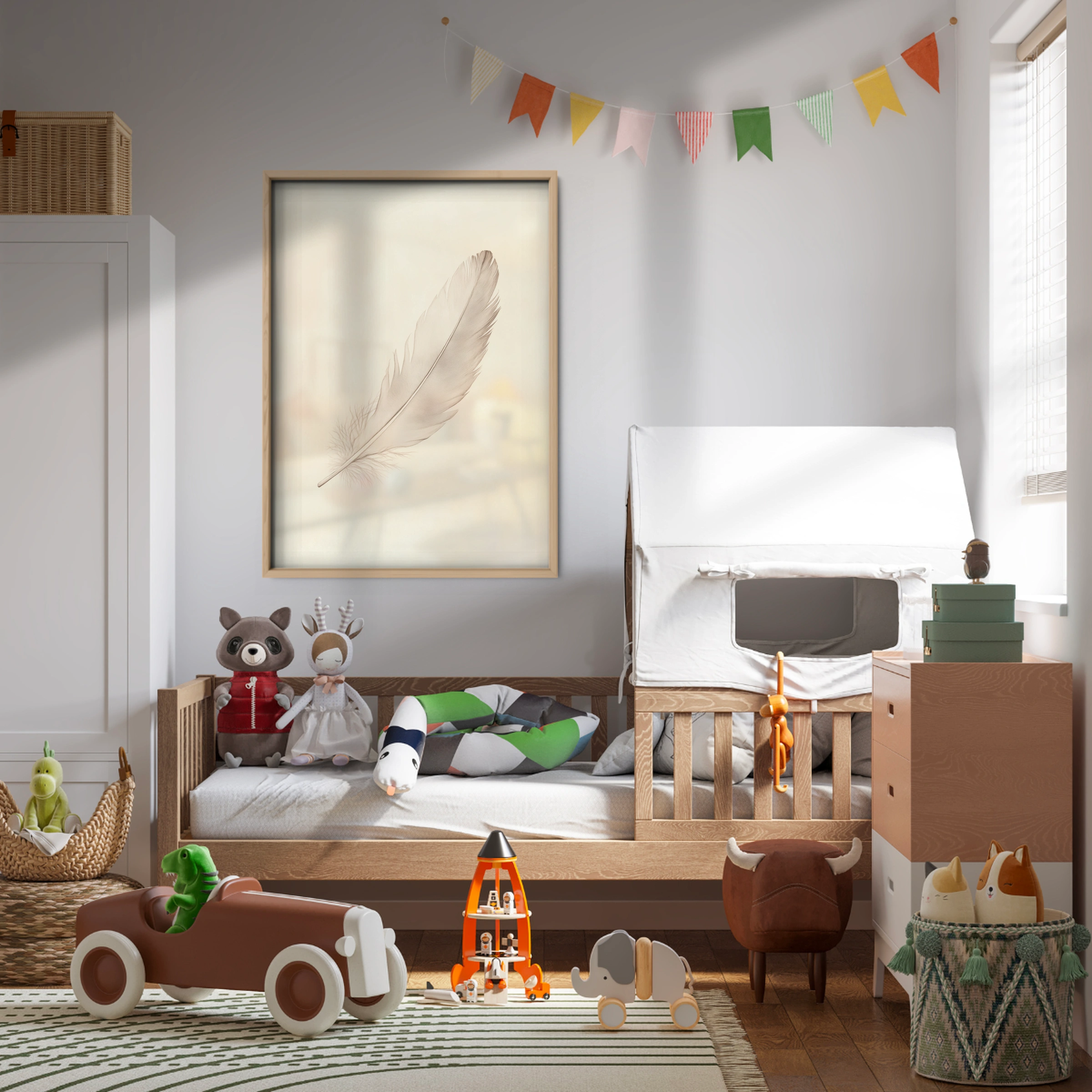Soft Feather Two Nursery Print