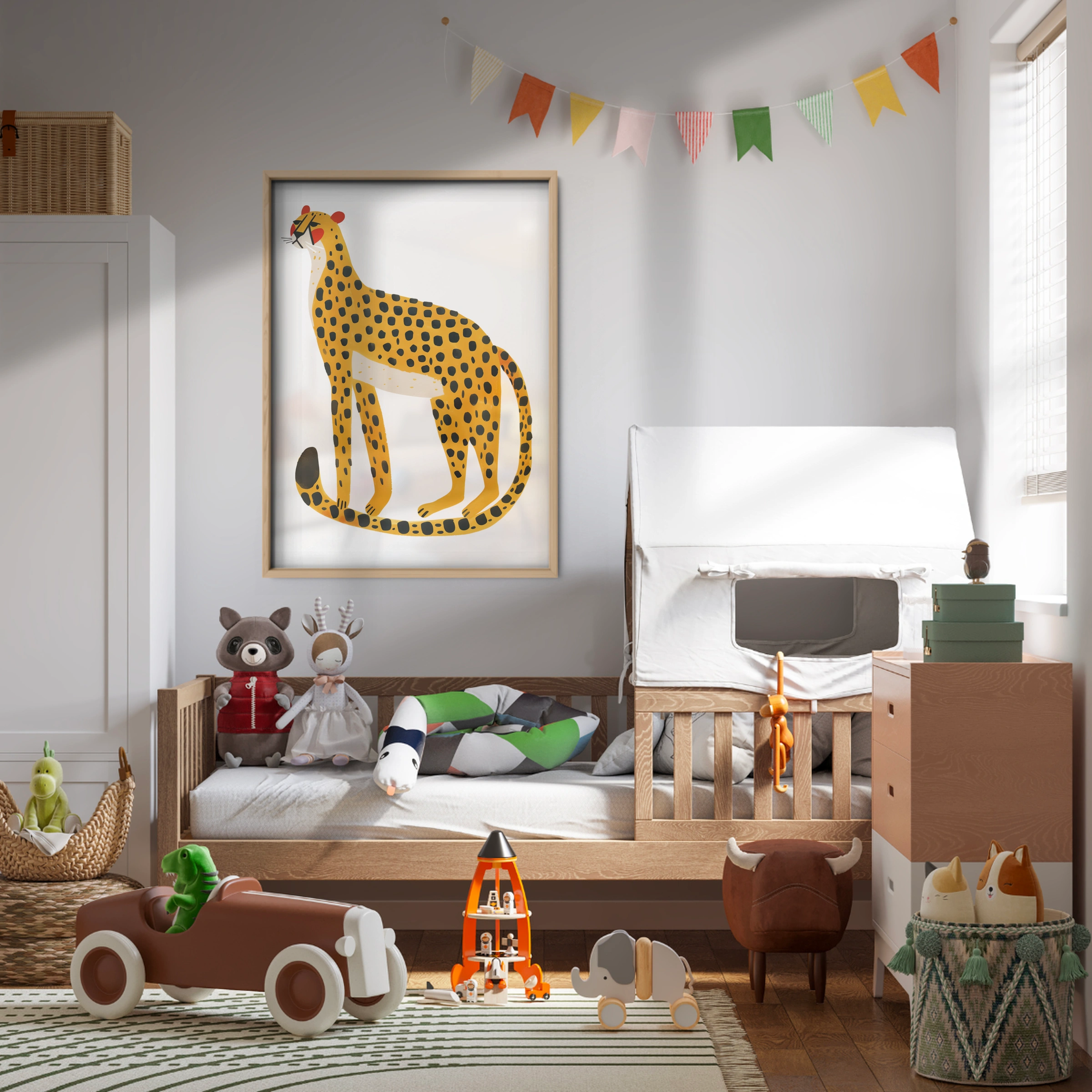 Spotted Cheetah Nursery Print