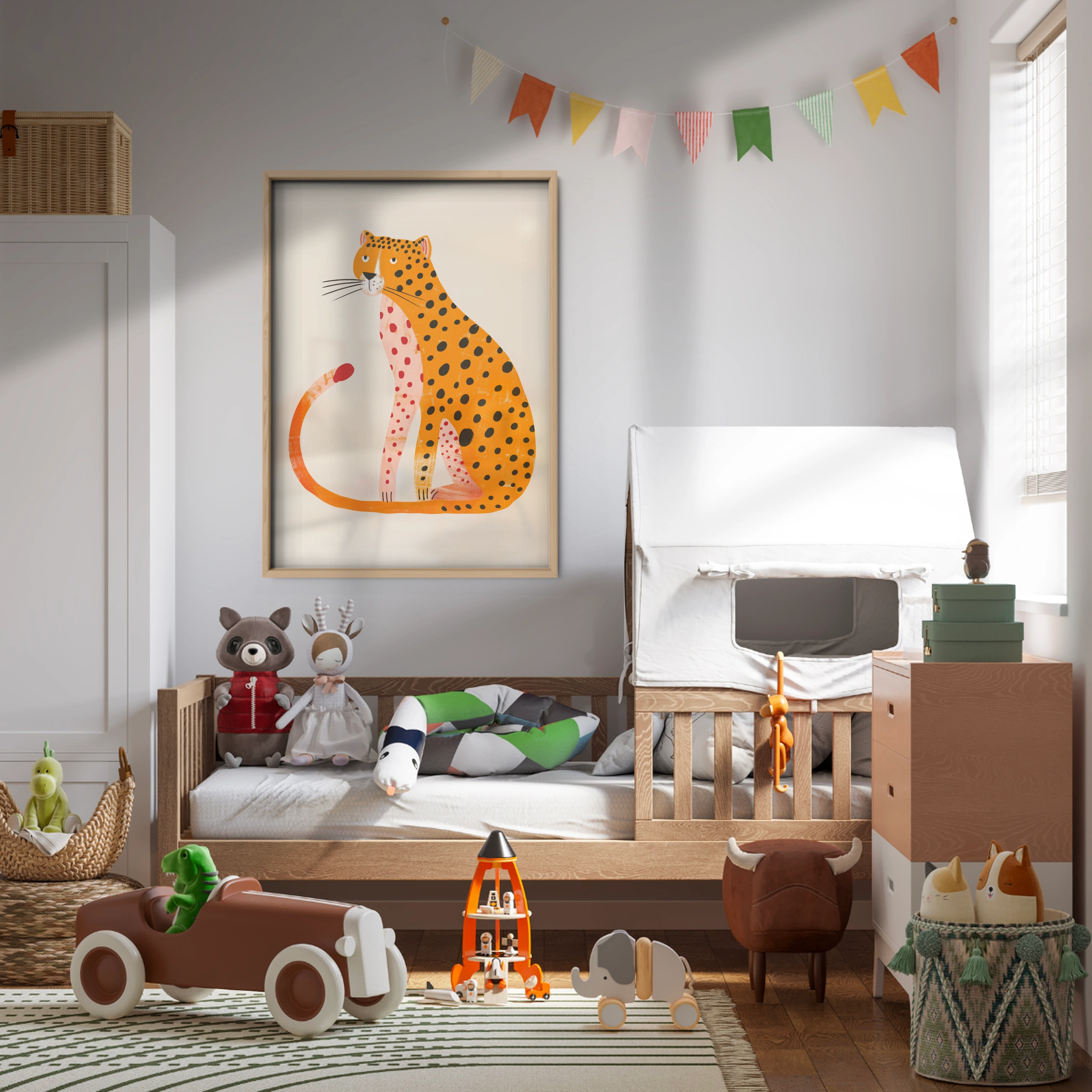 Spotty Cheetah Nursery Print