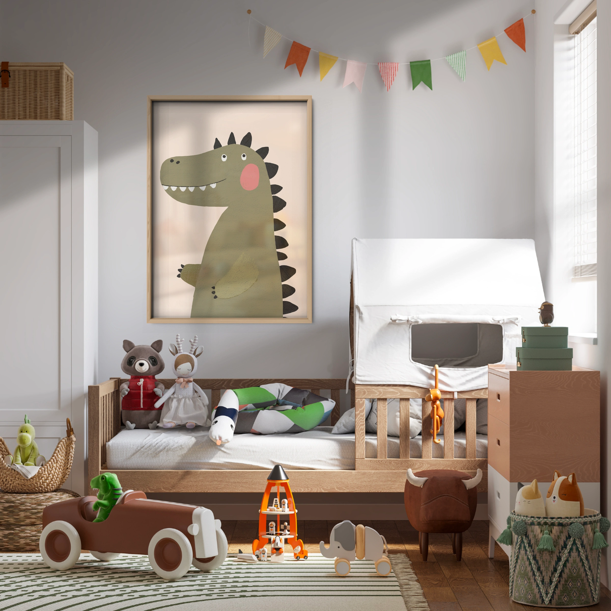 Spotty Crocodile Nursery Print
