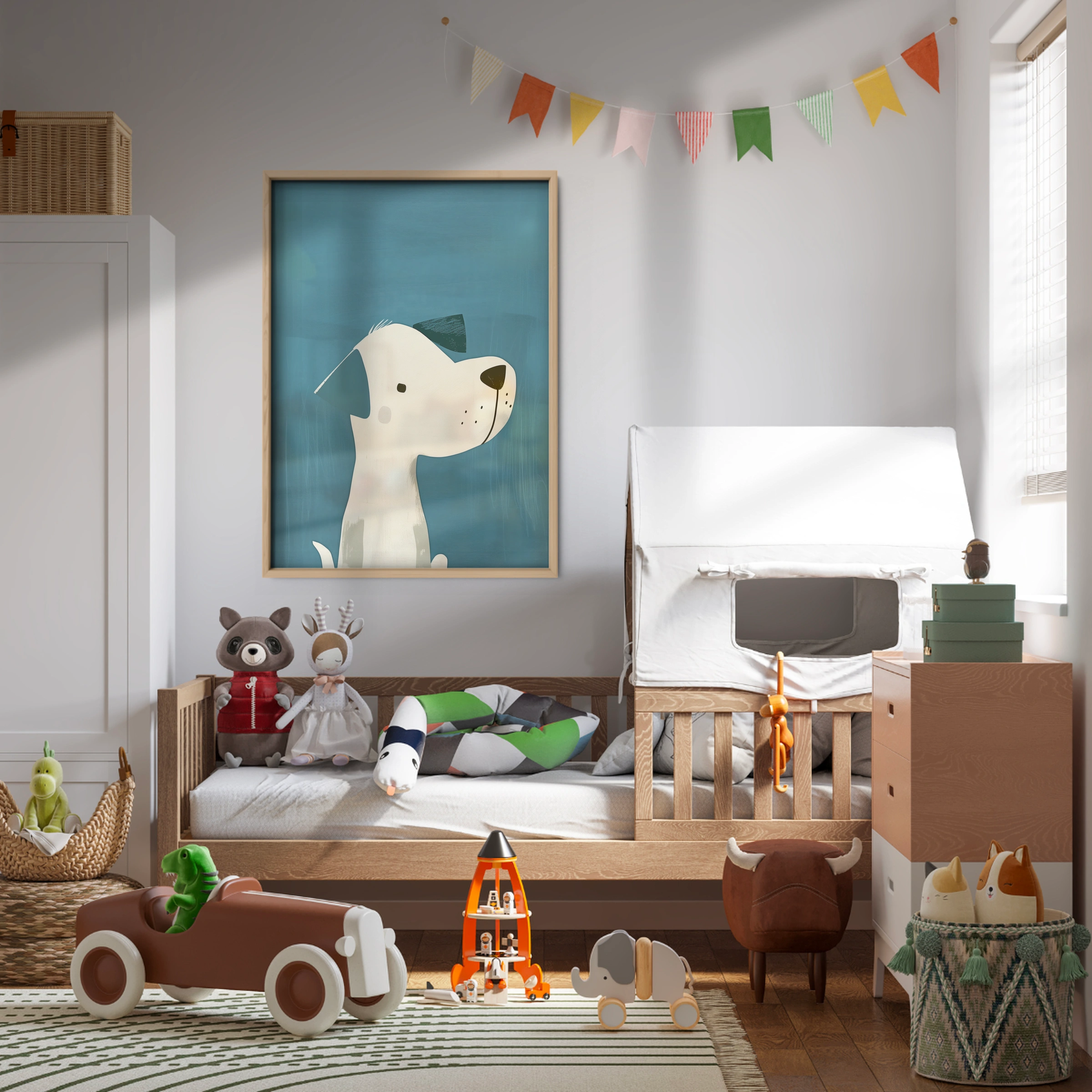 Spotty Dog Nursery Print