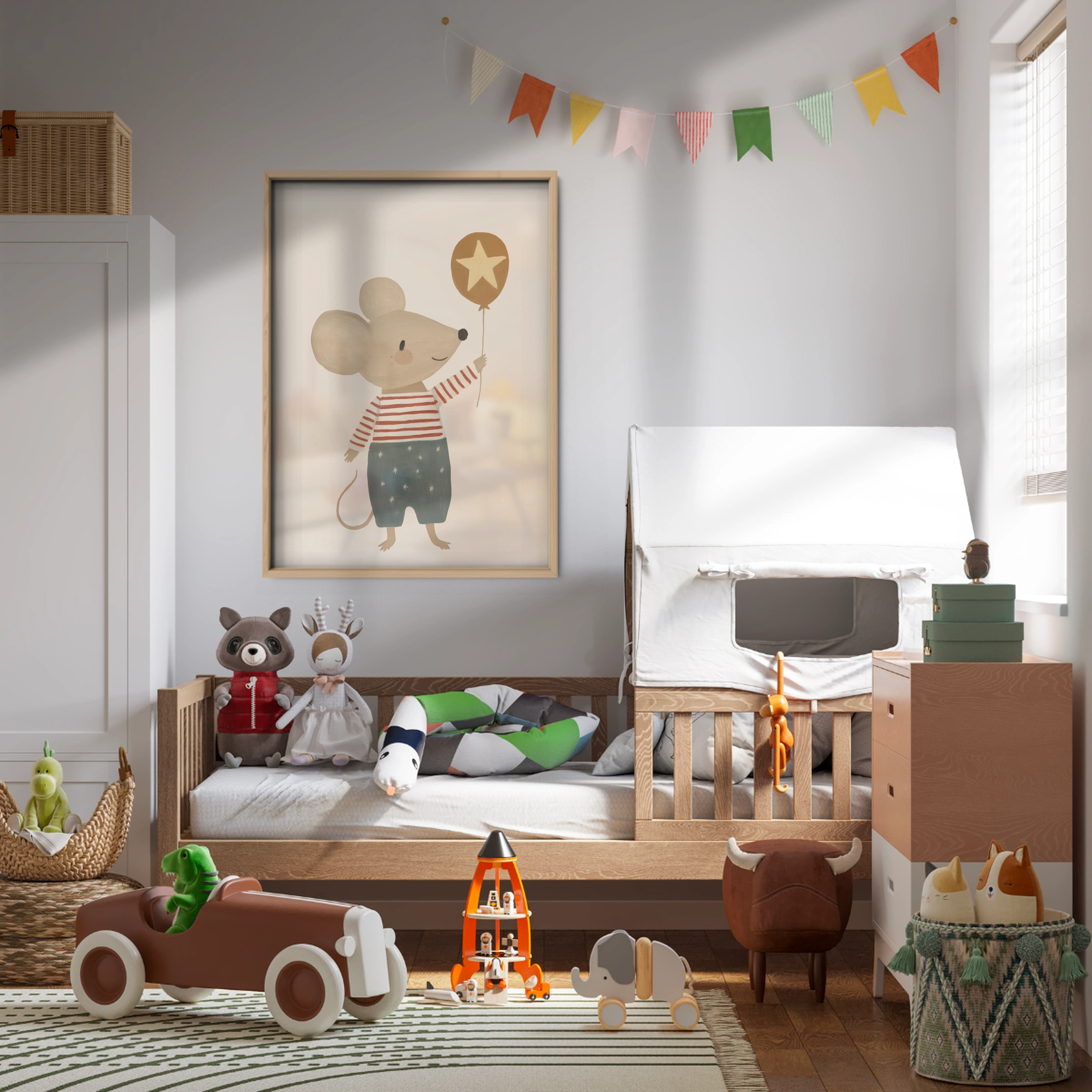 Standing Mouse Nursery Print