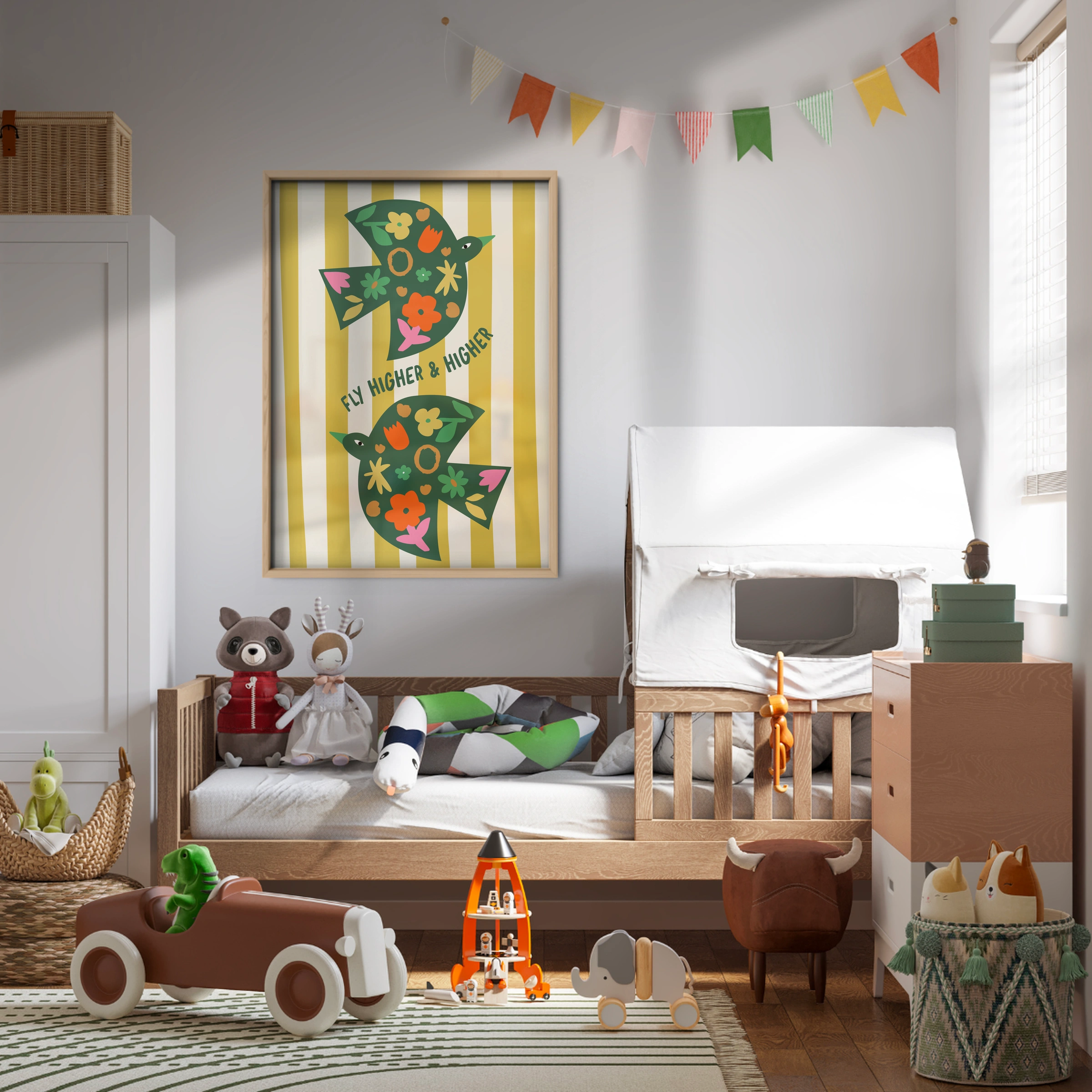 Stay Wild Pineapple Nursery Print