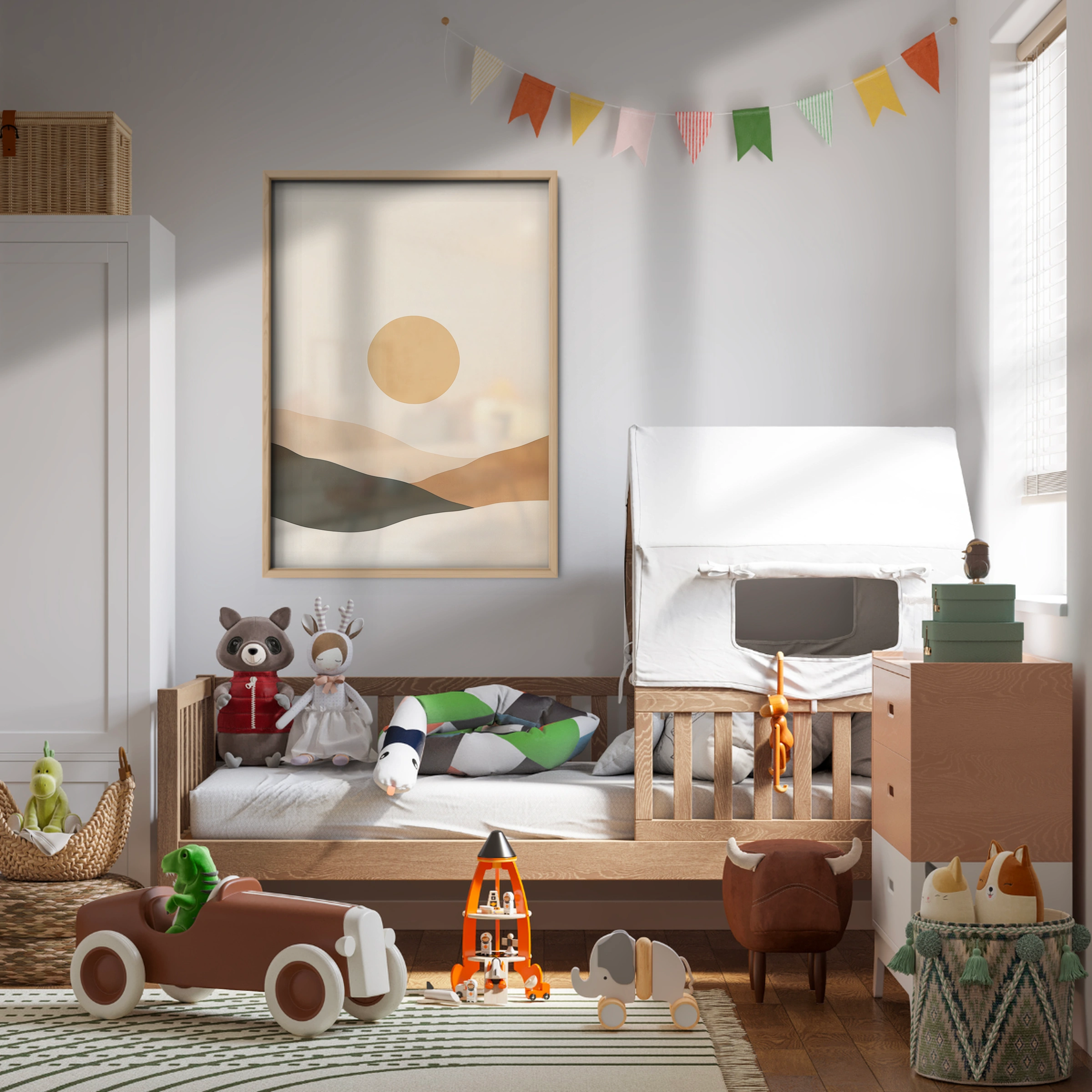 Sun Over Hills Nursery Print