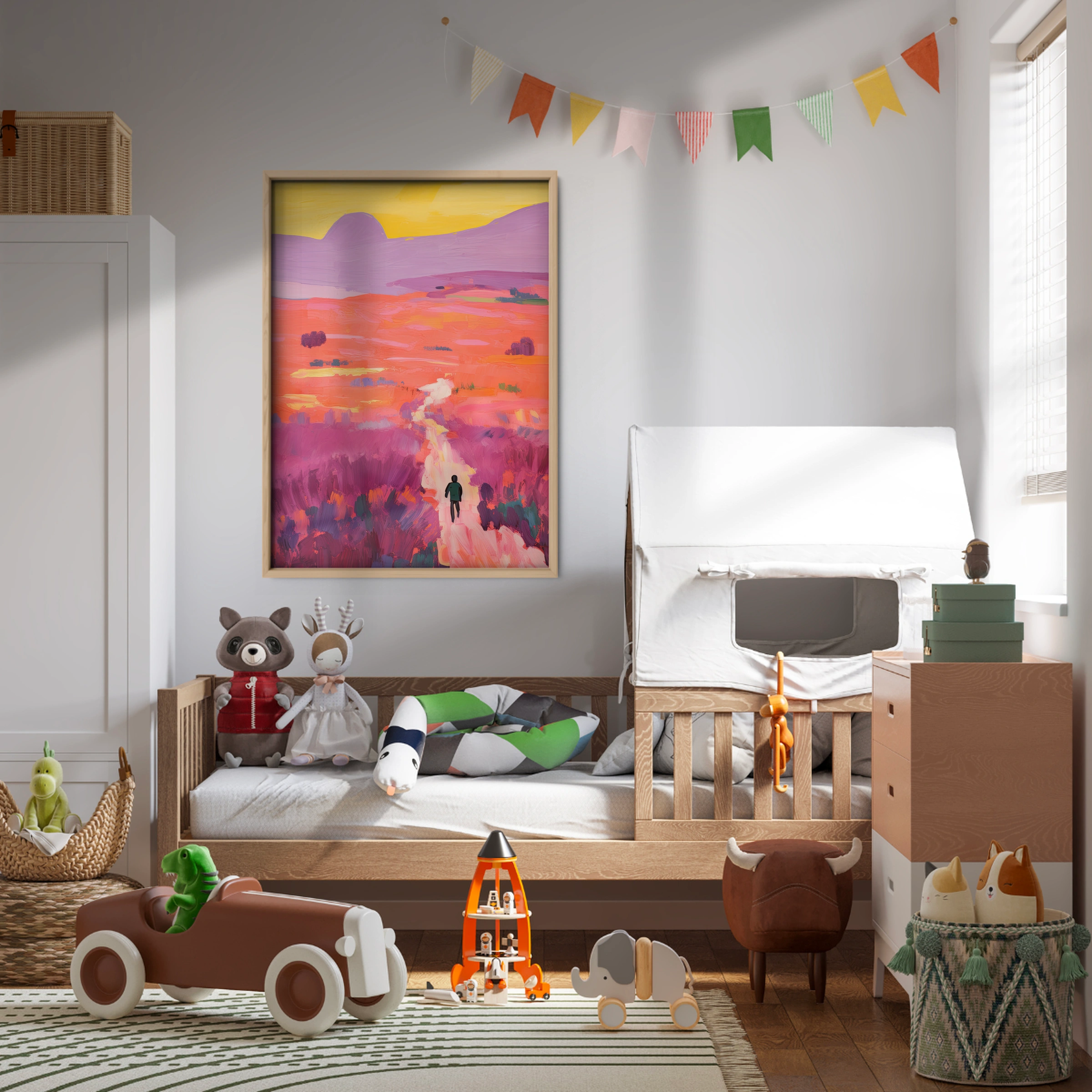 Sunset Fields Nursery Print