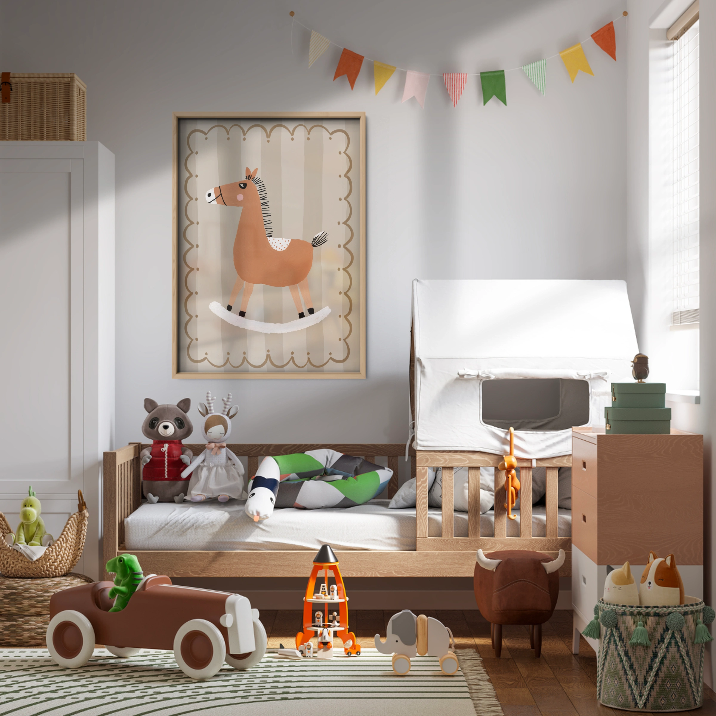 Terracotta Horse Nursery Print