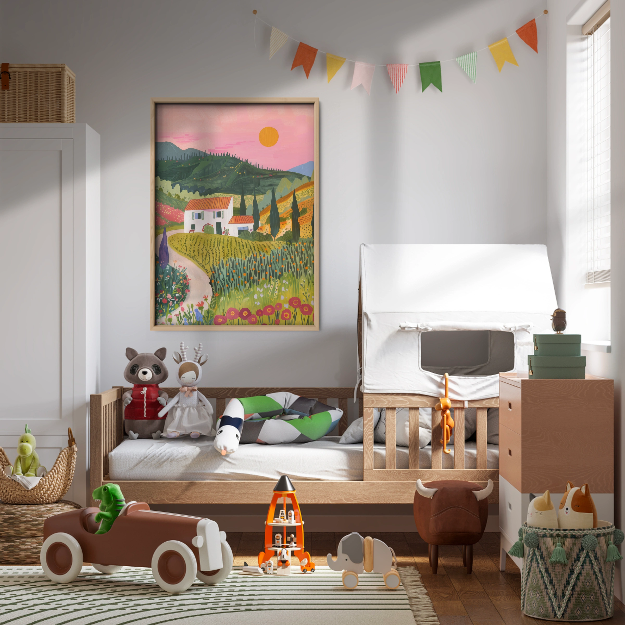 Tuscan Village Nursery Print