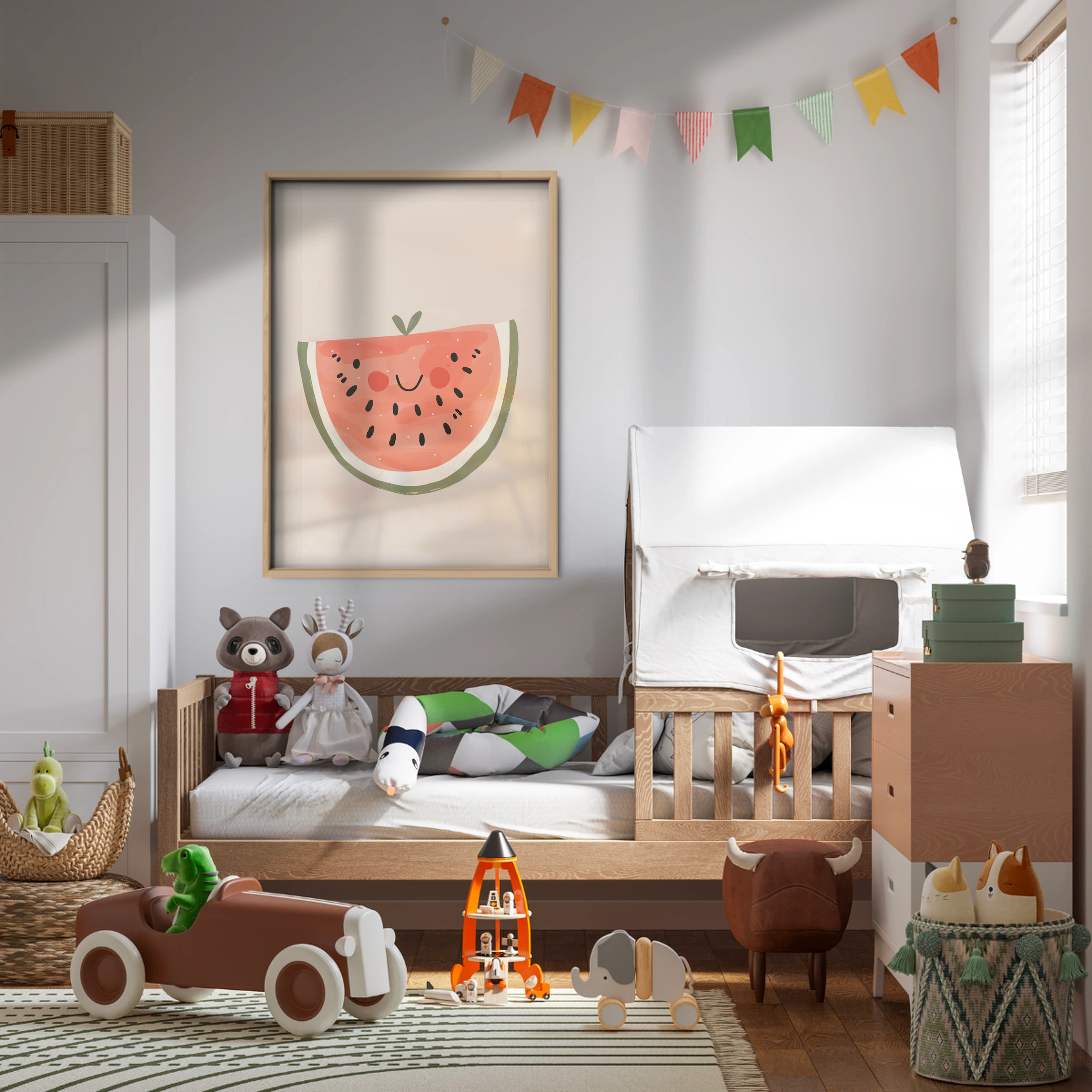 Watermelon Slice Nursery Print