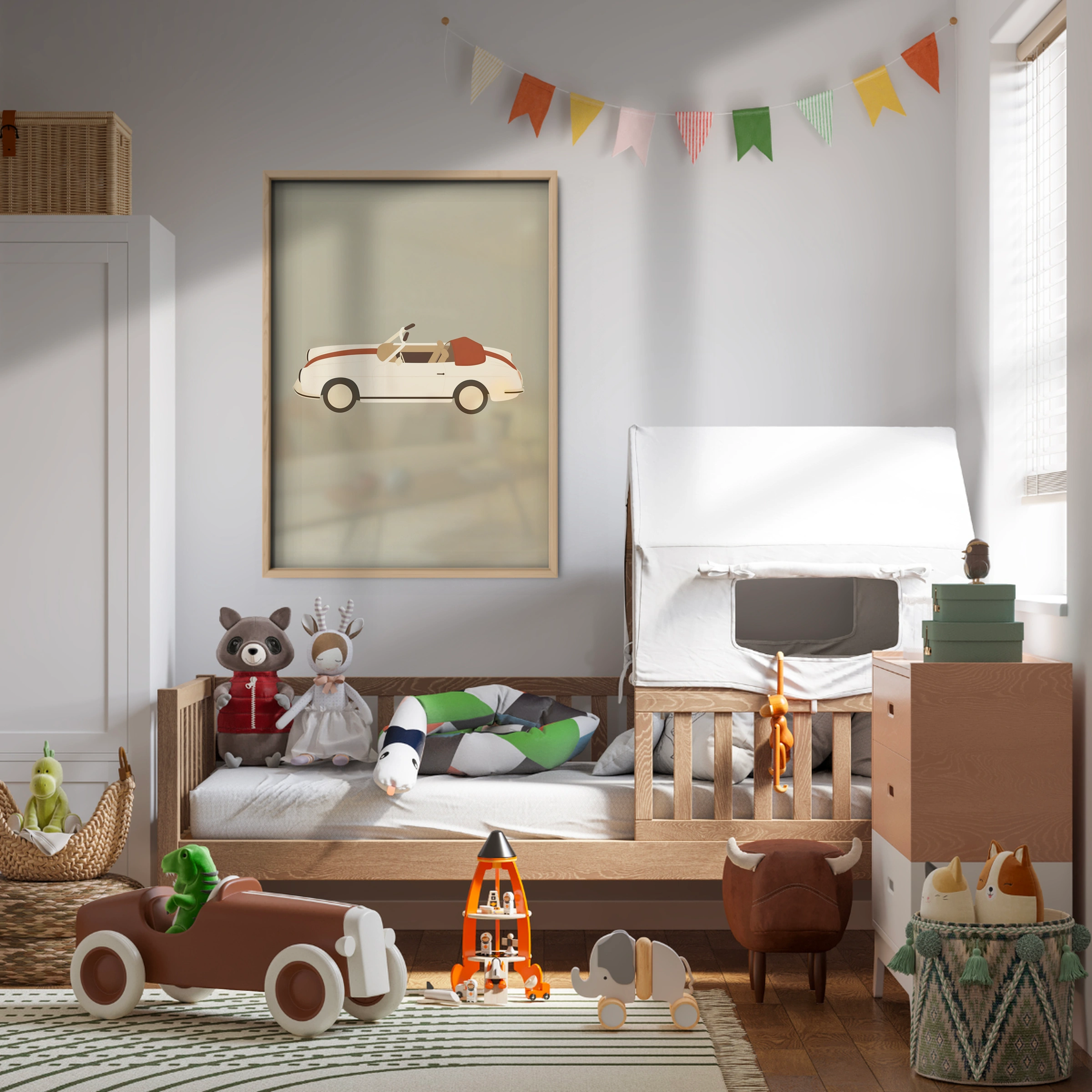 White Convertible Nursery Print