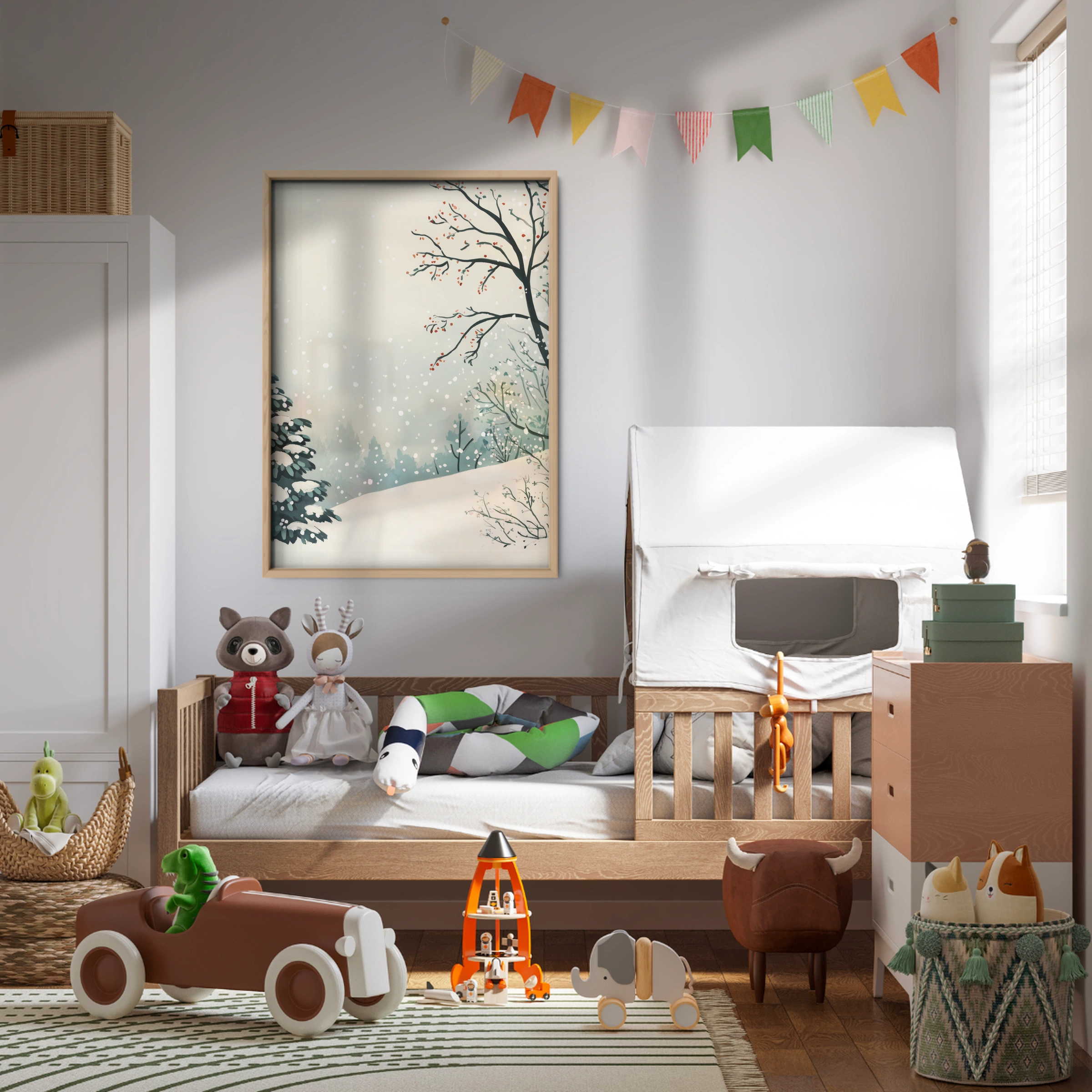 Winter Scene Christmas Print