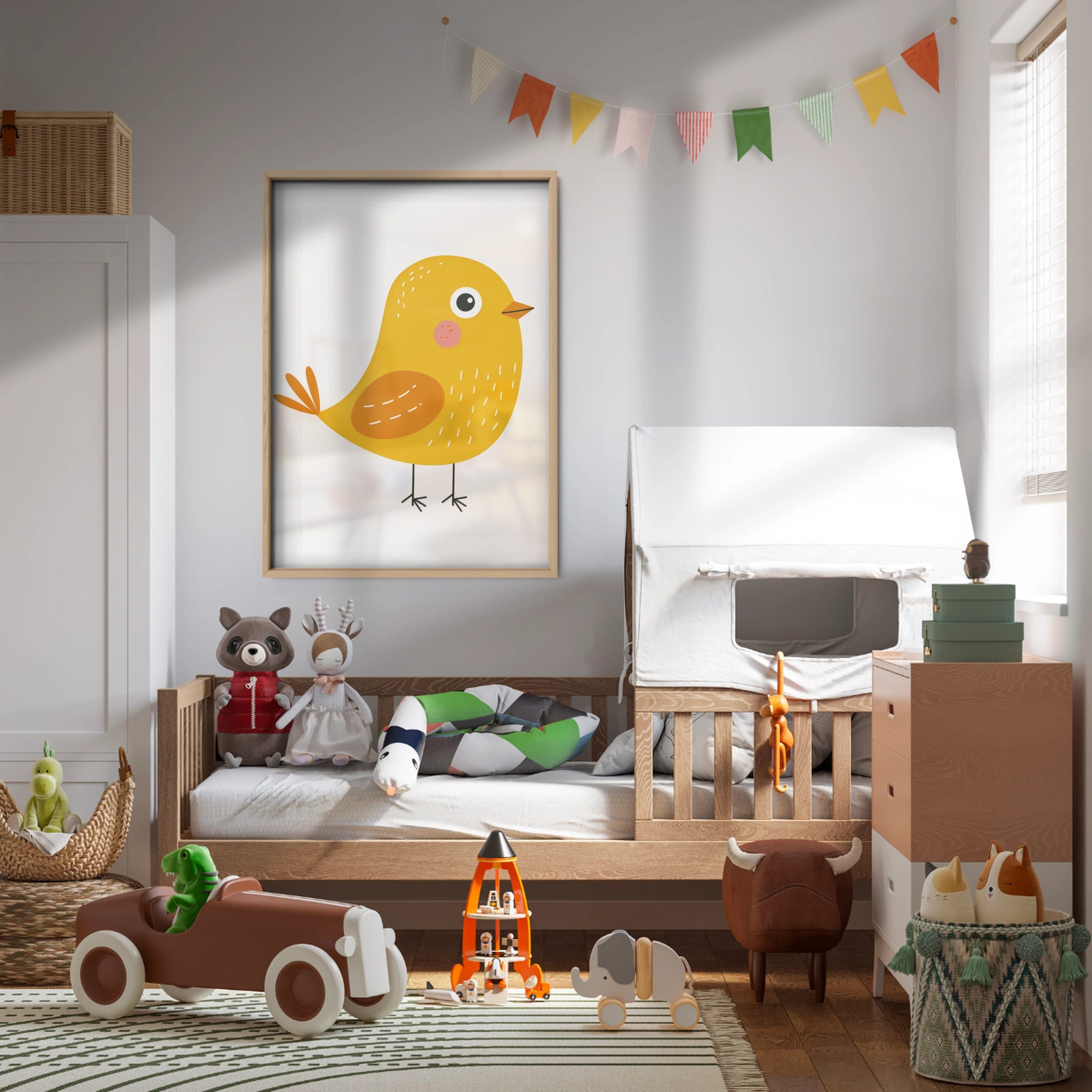 Yellow Bird Nursery Print