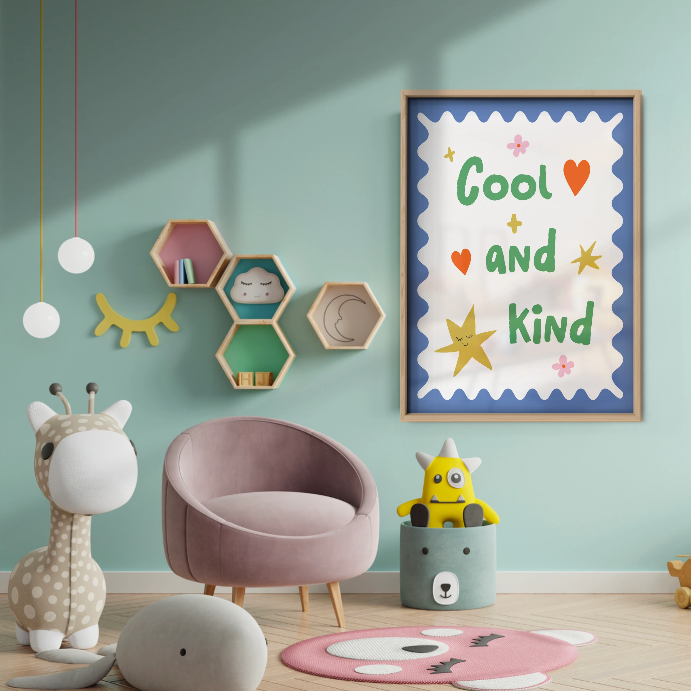 Cool And Kind Nursery Print - baby room wall decor print
