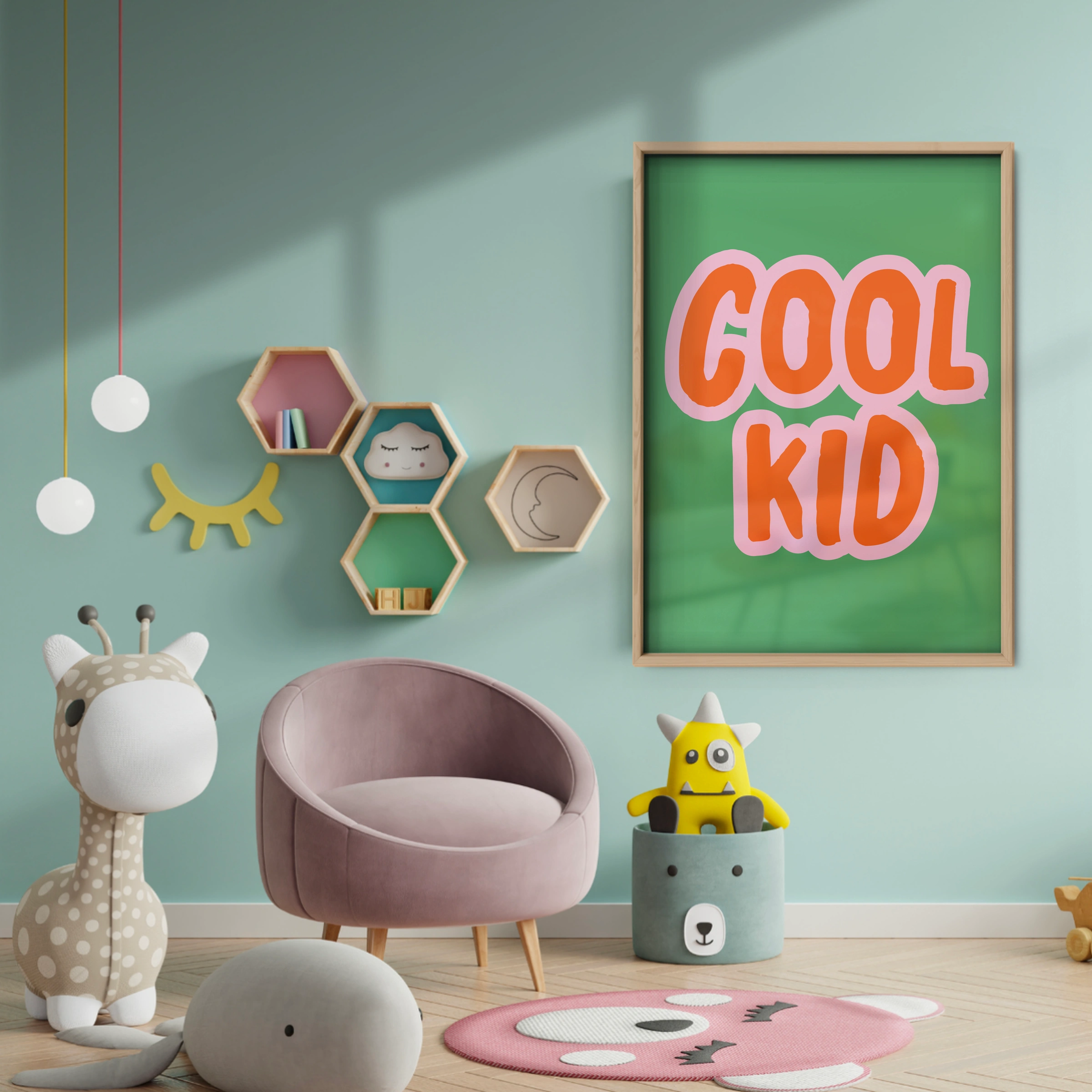 Cool Kid Nursery Print - baby room wall decor print