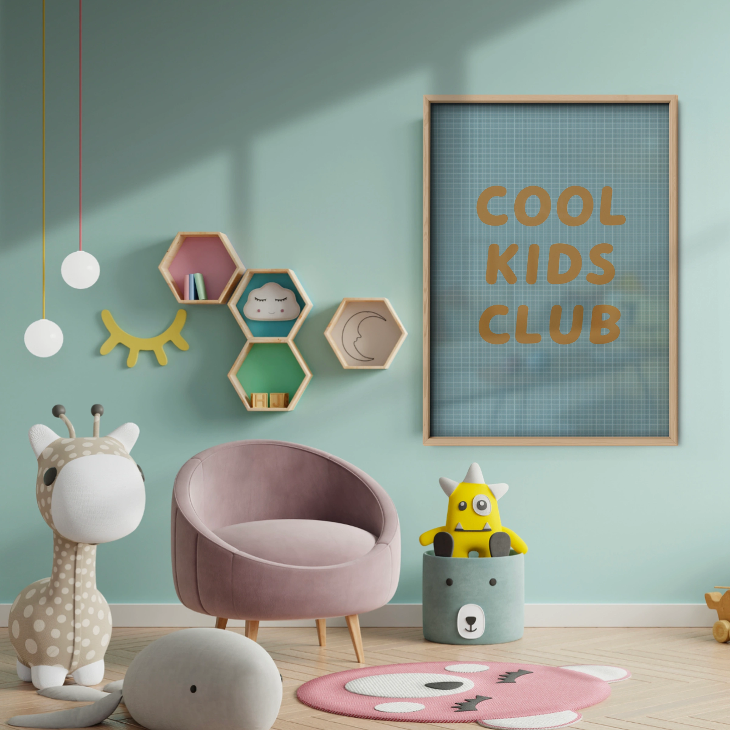 Cool Kids Club Two Nursery Print - baby room wall decor print