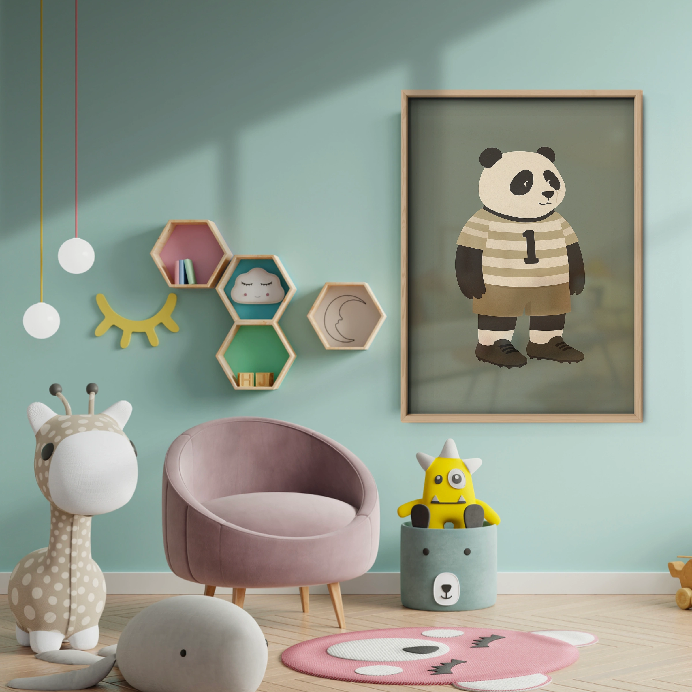 Happiness Lives Here Two Nursery Print - baby room wall decor print
