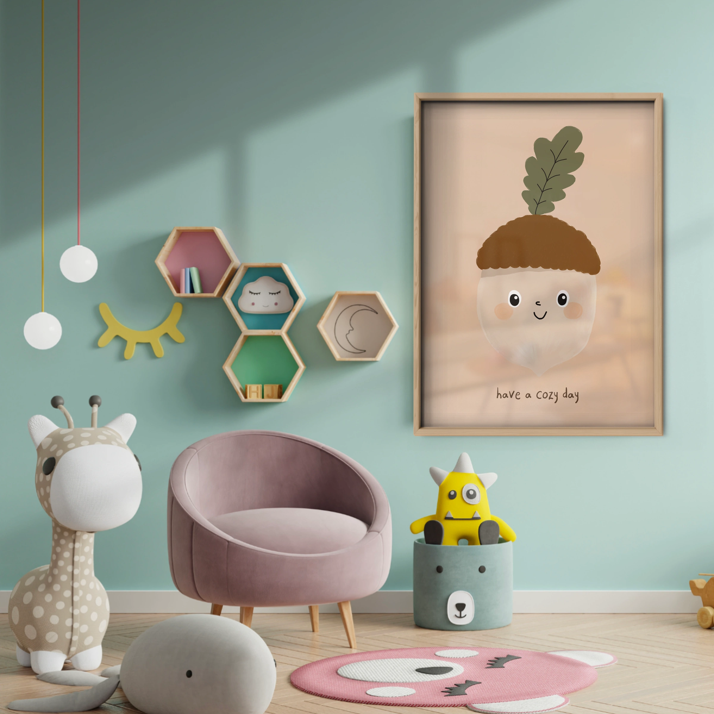 Have a Cozy Day Nursery Print - baby room wall decor print