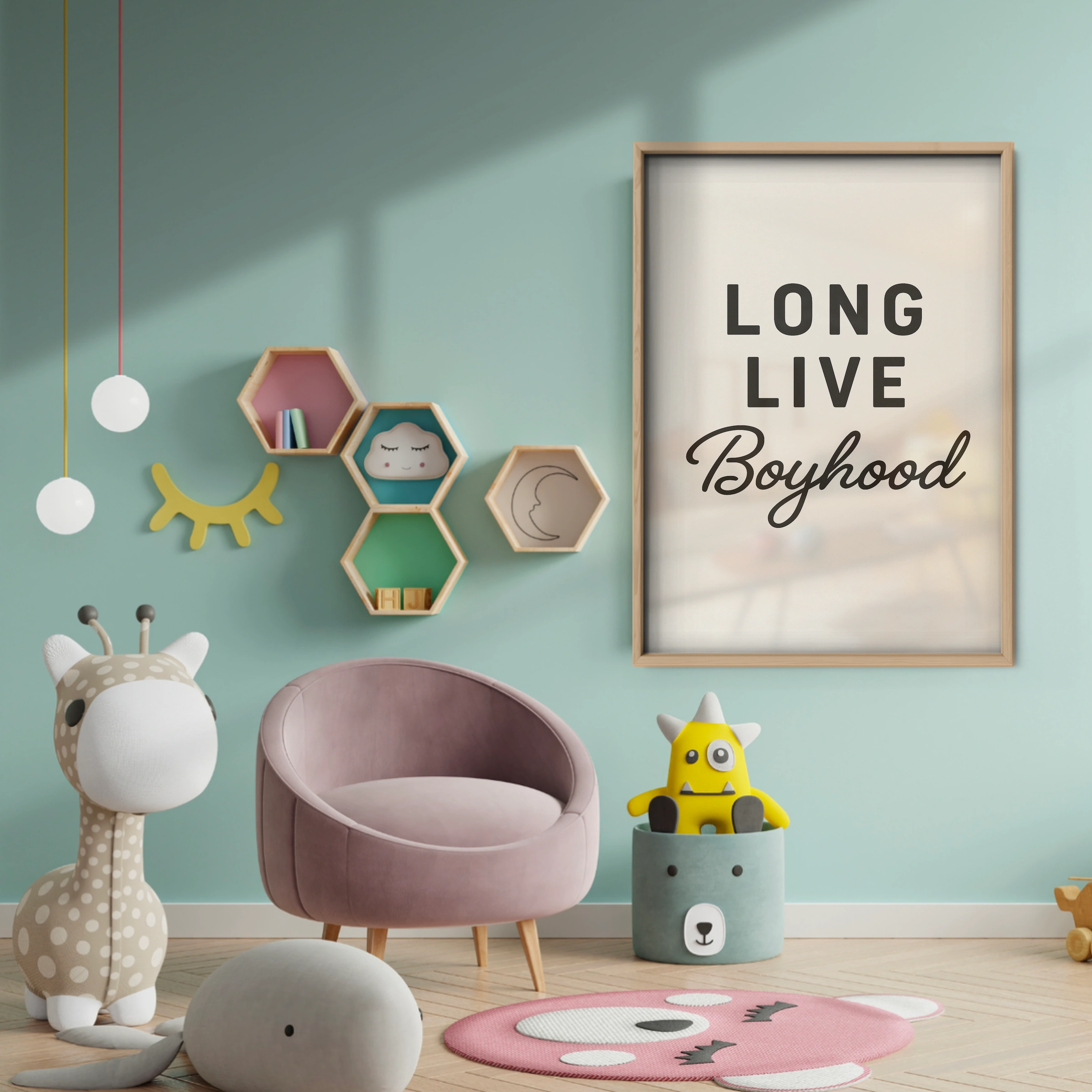 Long Live Boyhood Five Nursery Print - baby room wall decor print