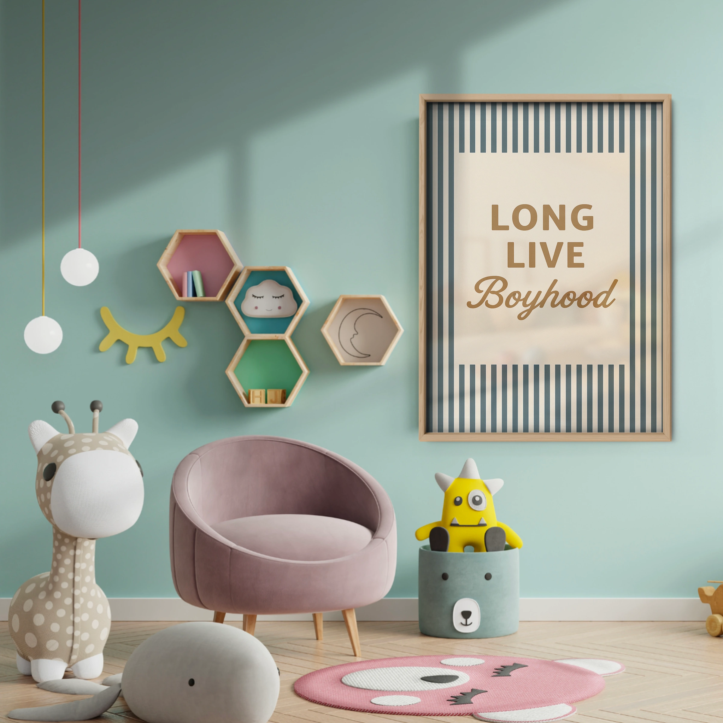 Long Live Boyhood Four Nursery Print - baby room wall decor print