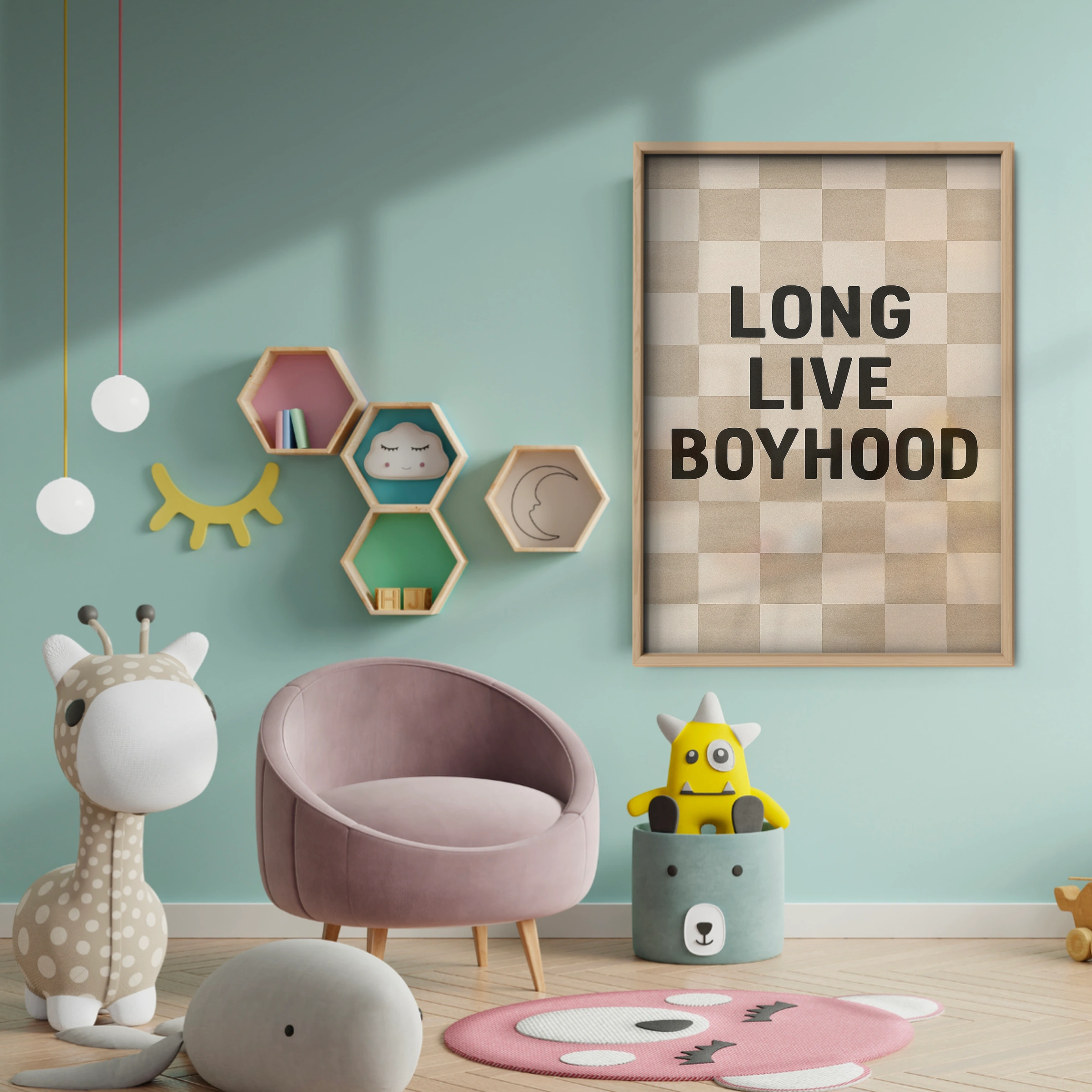 Long Live Boyhood Three Nursery Print - baby room wall decor print