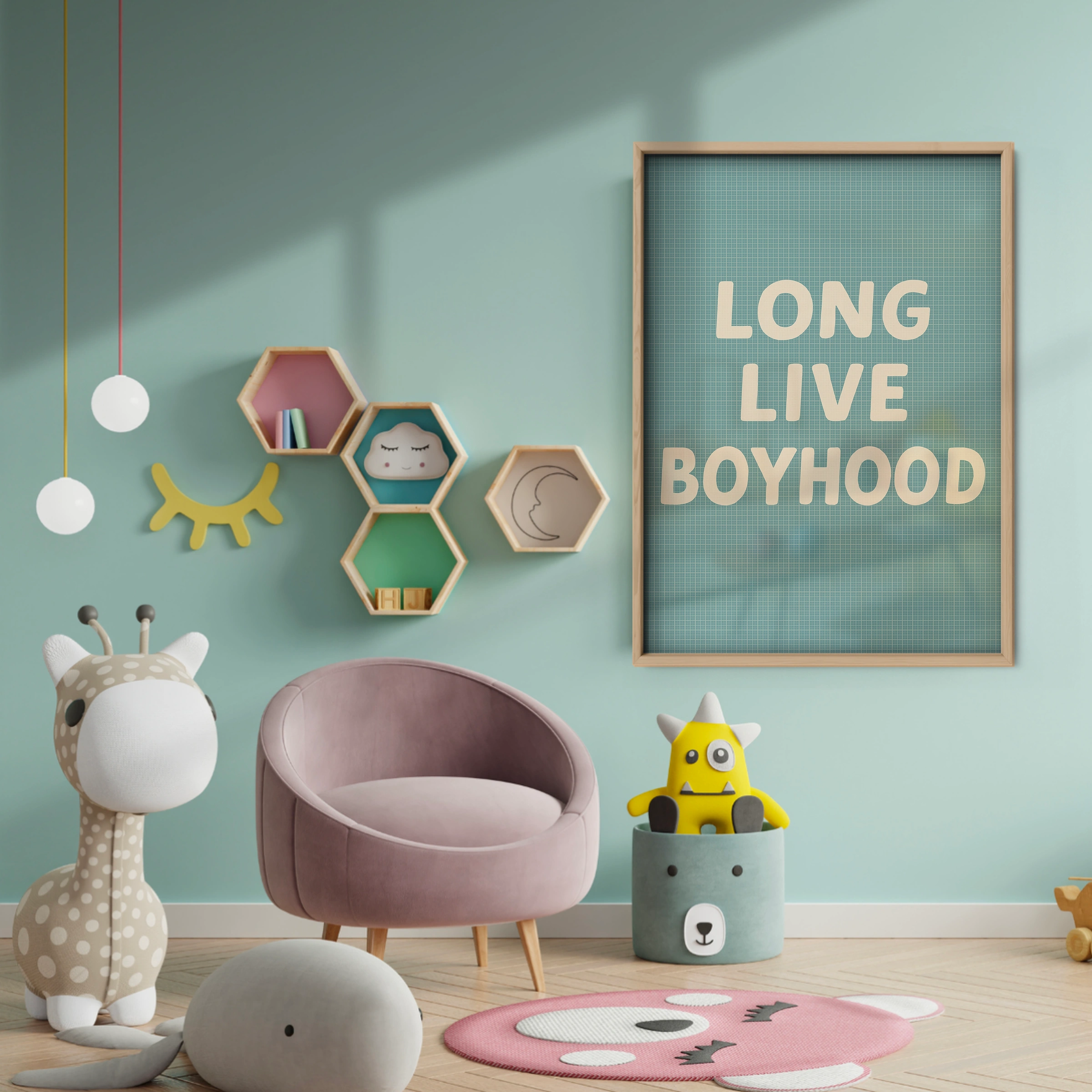 Long Live Boyhood Two Nursery Print - baby room wall decor print