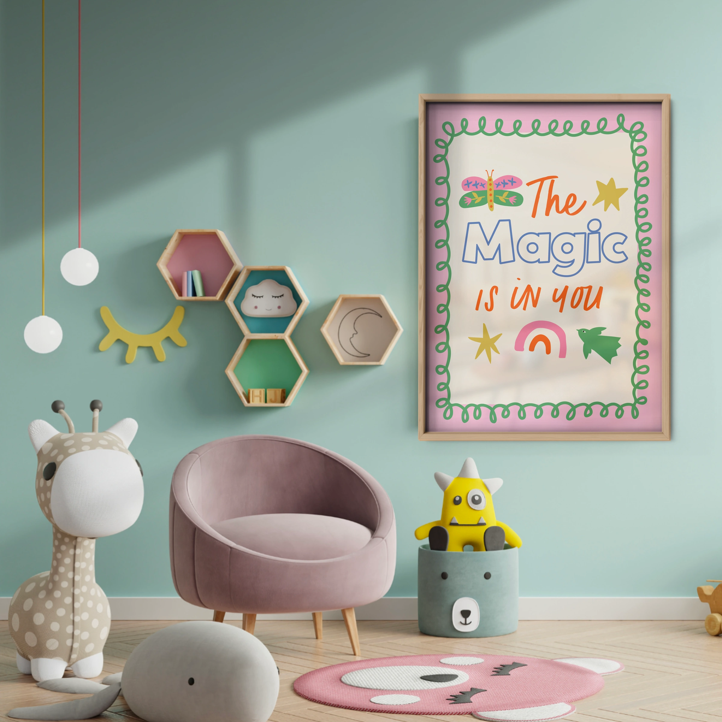 The Magic Is In You Nursery Print - baby room wall decor print