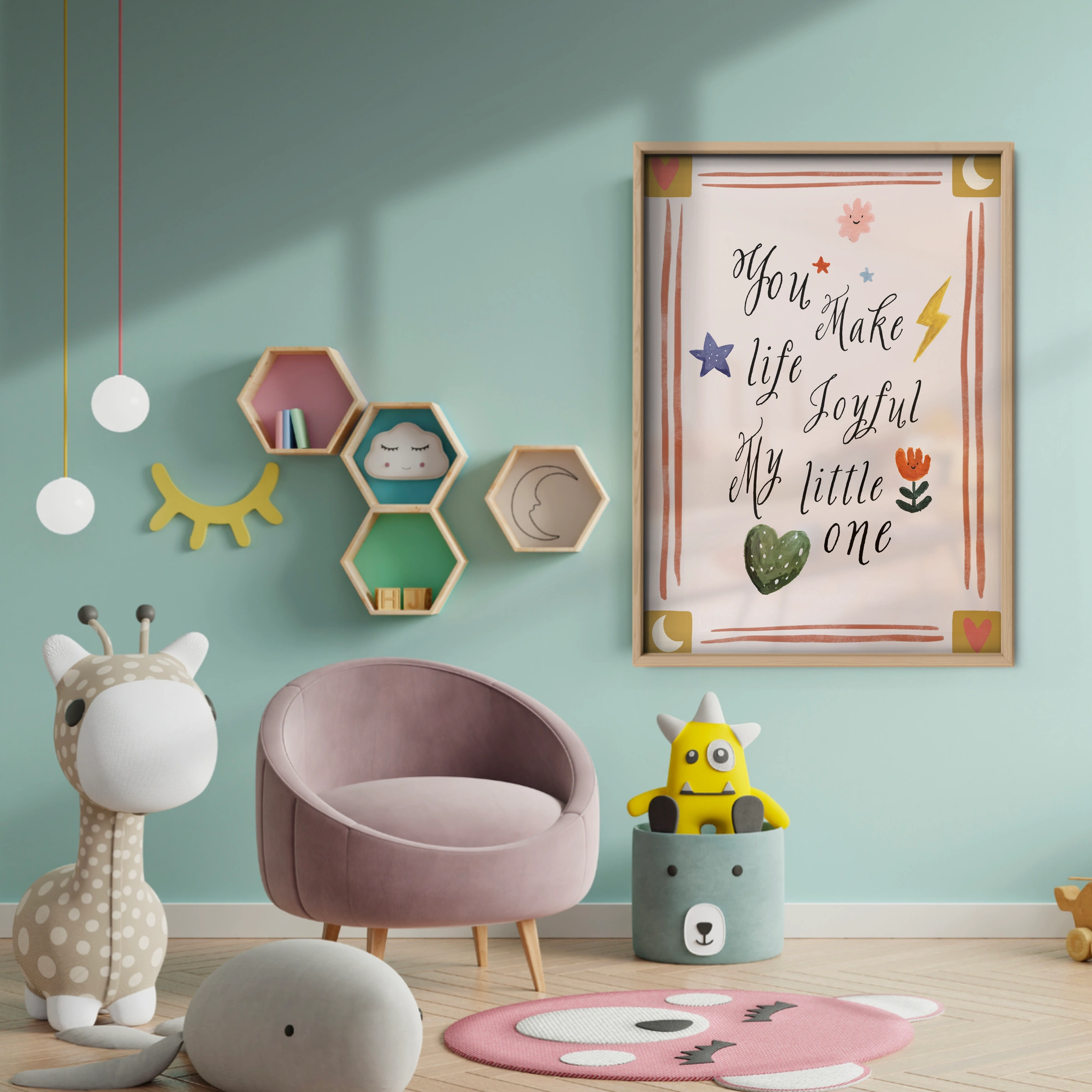 You Make Life Joyful Nursery Print - baby room wall decor print