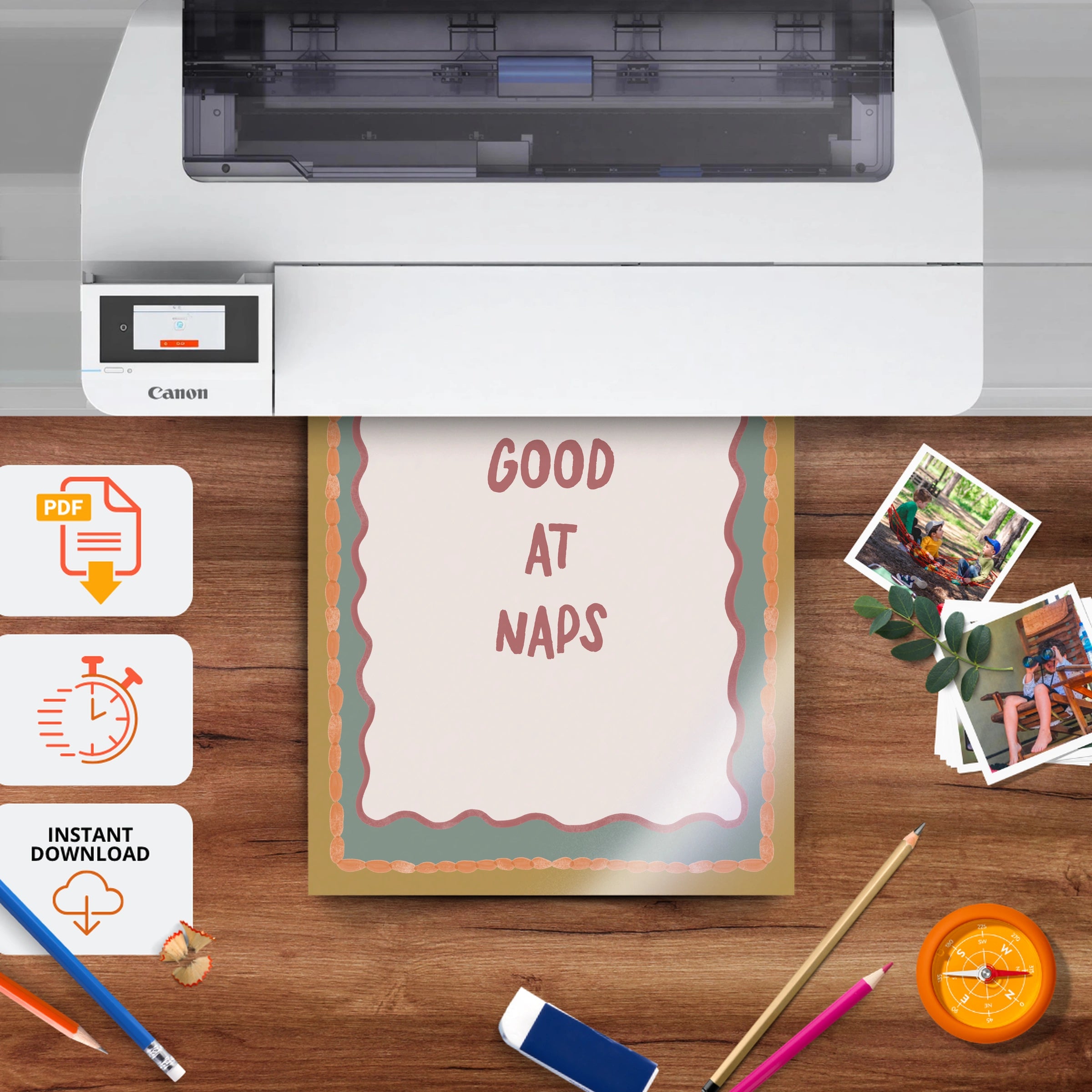 Good At Naps Nursery Print - printable nursery wall art, instant download to print at home