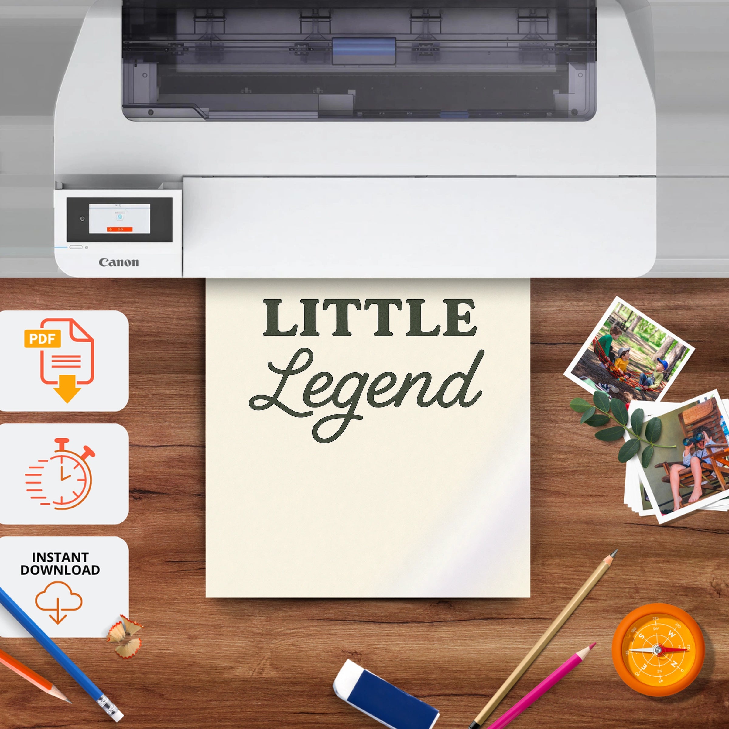 Little Legend Nursery Print - printable nursery wall art, instant download to print at home