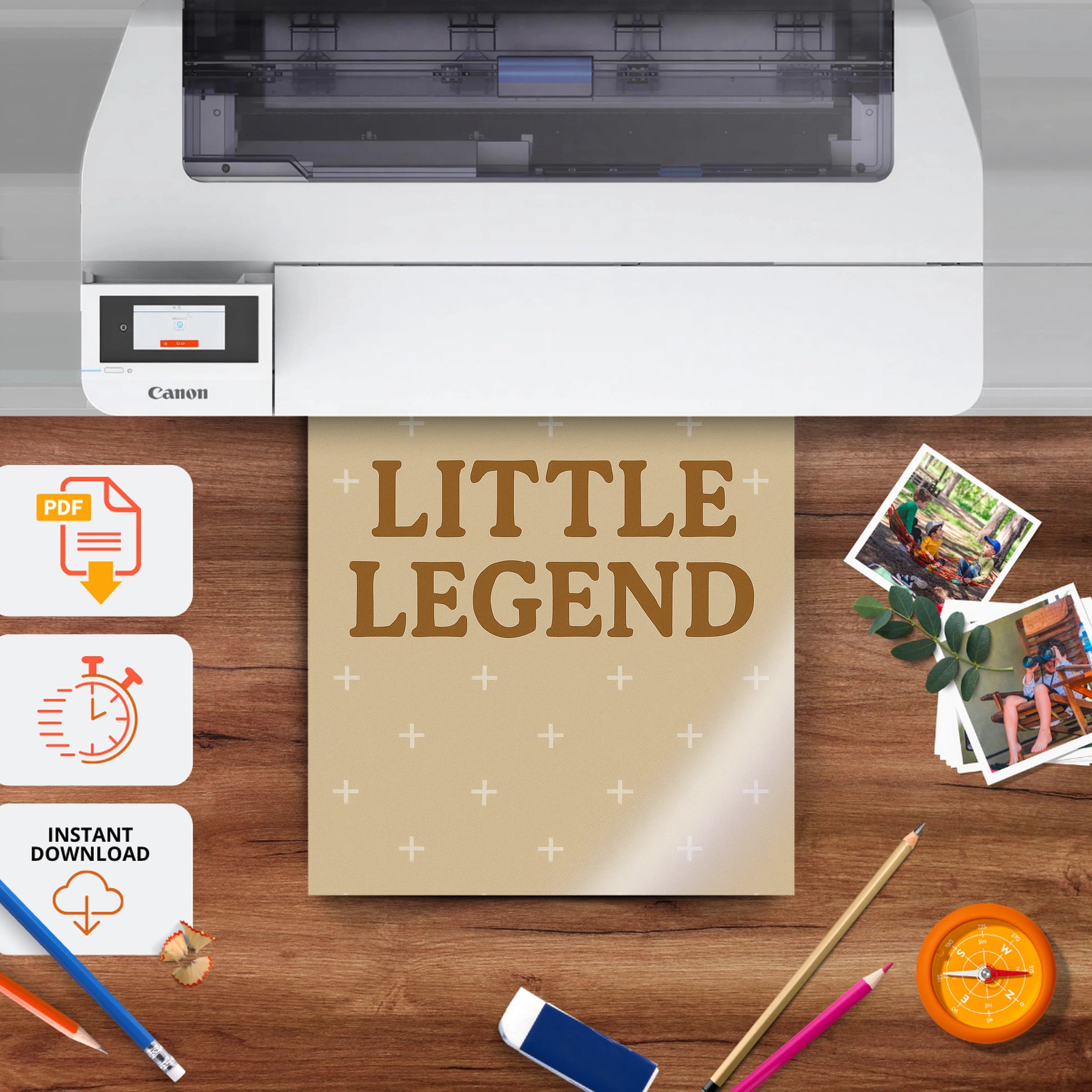Little Legend Two Nursery Print - printable nursery wall art, instant download to print at home