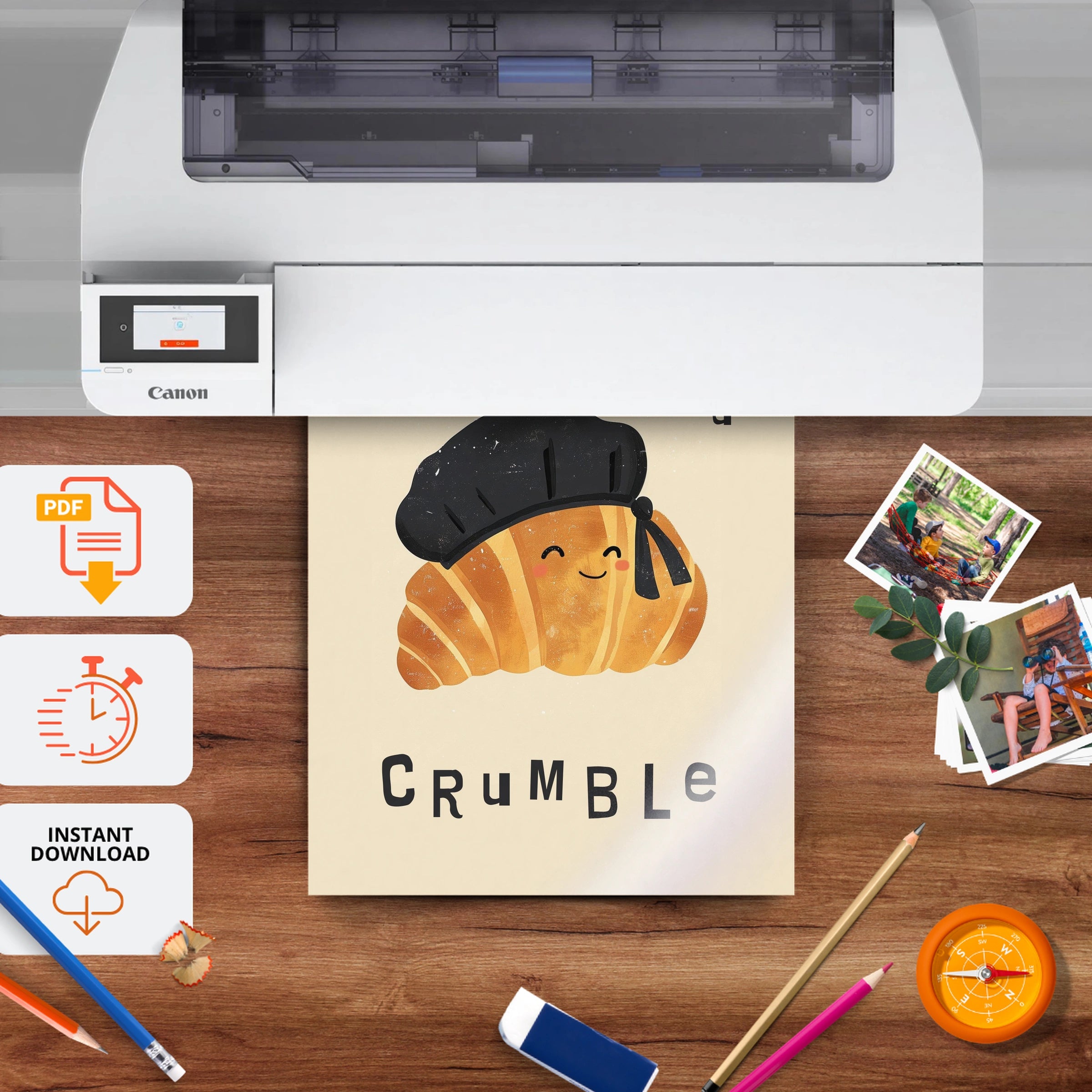 OK to Have a Crumble Nursery Print - printable nursery wall art, instant download to print at home