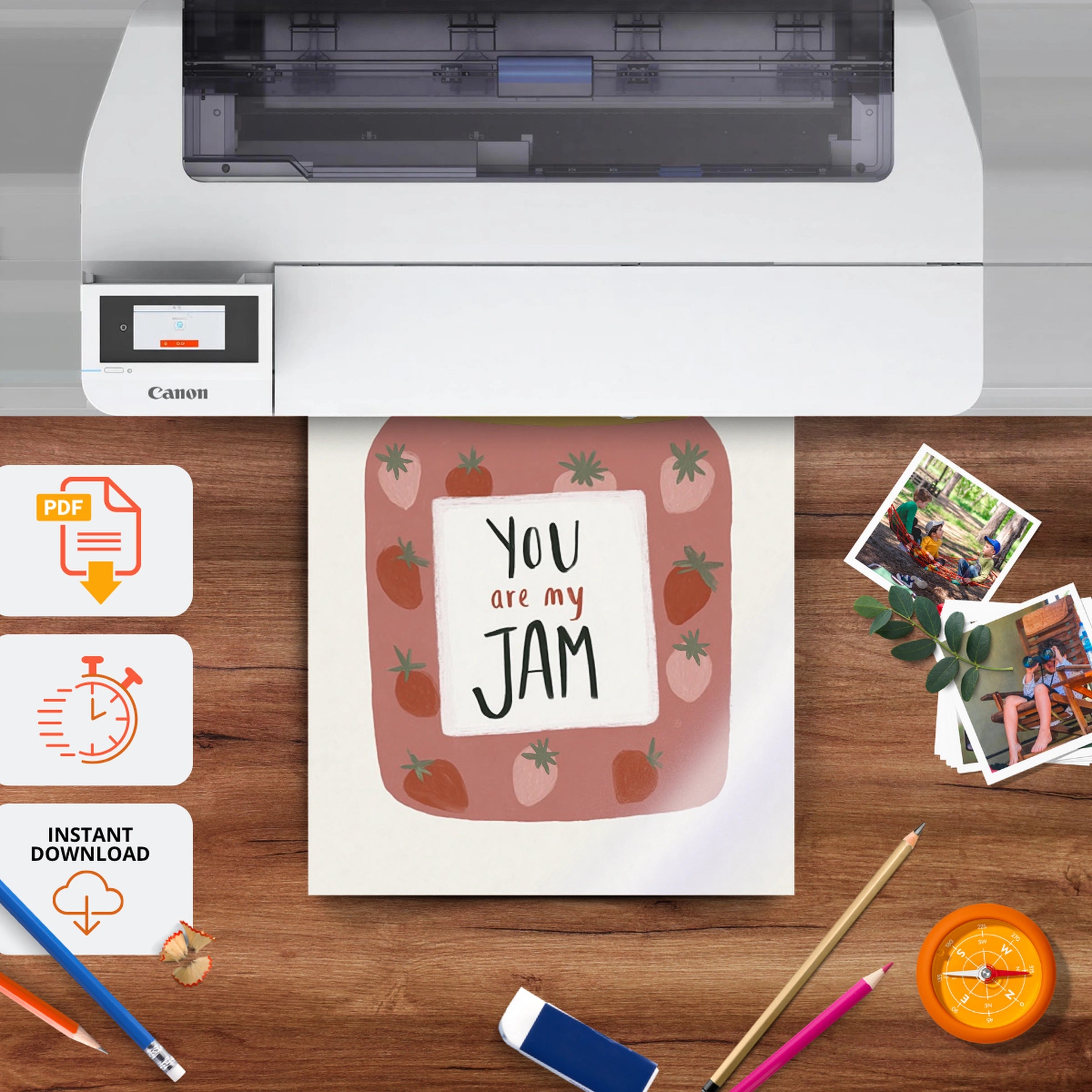 You Are My Jam Nursery Print - printable nursery wall art, instant download to print at home