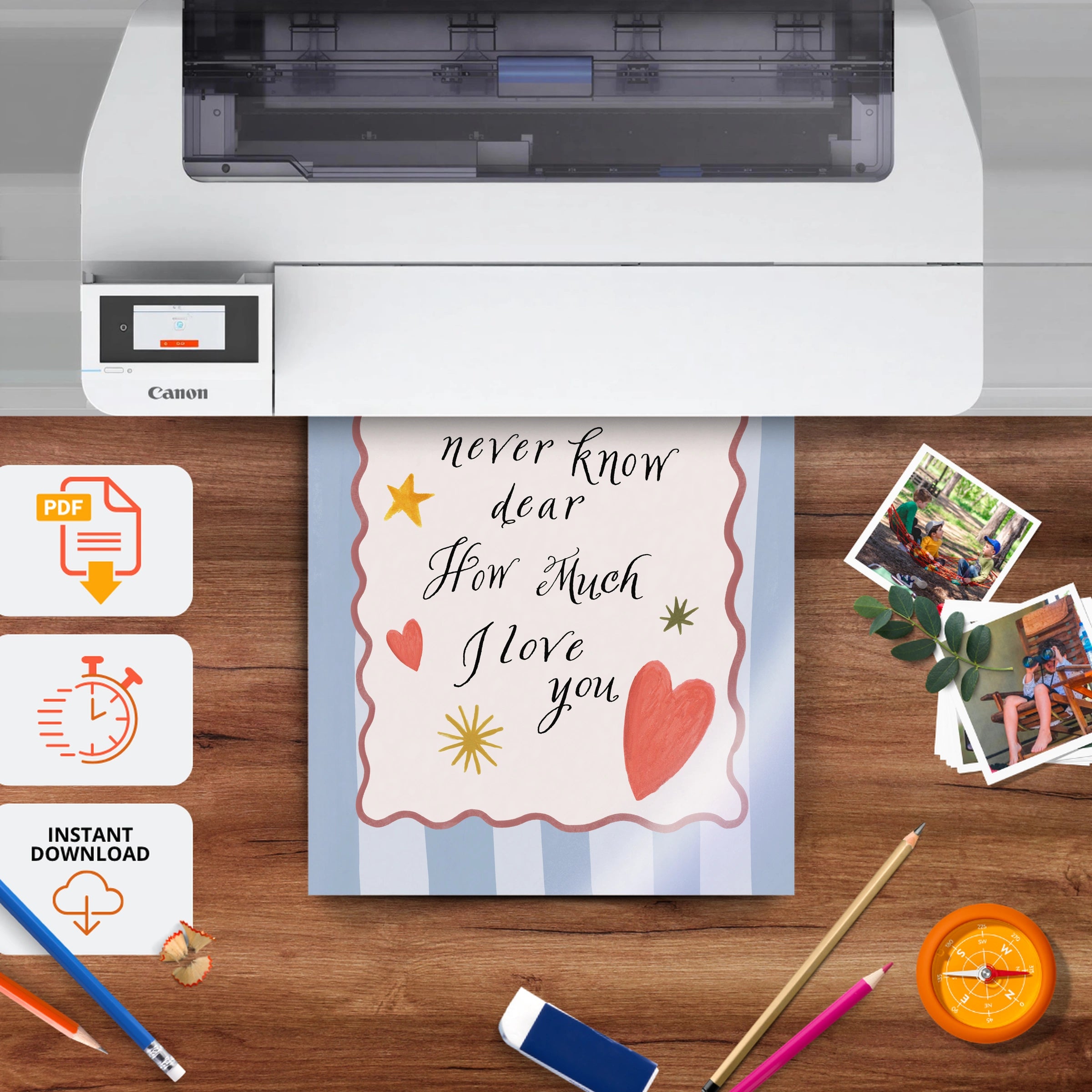 You Will Never Know Dear Nursery Print - printable nursery wall art, instant download to print at home